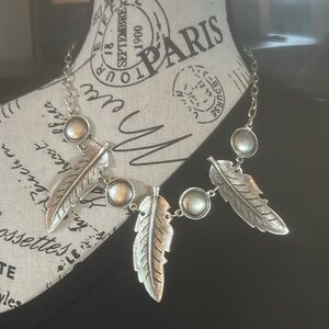 NWOT Elegant Sterling Silver Plated Necklace with Timeless Design